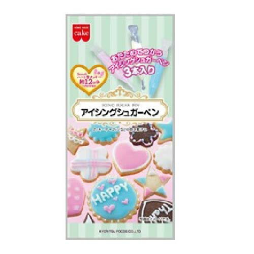 ご注文前にご確認ください※ 12時から14時の時間帯指定はできません。ご指定の場合は14時から16時にて手配いたします。商品説明★ アイシングに道具やコルネを使わず、水分調整も必要ない初心者向け。簡単にアイシングに挑戦できる温めて使うペン型アイシングシュガー。※メーカーの都合により、パッケージ・仕様・成分・生産国等は予告なく変更になる場合がございます。※上記理由でのご返品はお受けできませんので、事前お問合せなどご注意のほど宜しくお願いいたします。スペック* 総内容量：33g* 商品サイズ：20×80×165* 成分：ブドウ糖、砂糖、植物油脂、デキストリン、全粉乳/乳化剤、着色料(紅花色素、青1)、香料、(一部に乳成分・大豆を含む)* 単品JAN：4901325101327
