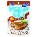 ご注文前にご確認ください※ 12時から14時の時間帯指定はできません。ご指定の場合は14時から16時にて手配いたします。商品説明★ いわしで健康(100g缶)と比較し、25%減塩。開けやすいパウチ容器を採用。もう1品おかずがほしいときや、ちょっとしたおつまみにも手軽にお召し上がりいただけ、ご飯のお供にも最適です。いわしには、DHA・EPA・カルシウムが含まれています。一人前の食べきりサイズ。※メーカーの都合により、パッケージ・仕様・成分・生産国等は予告なく変更になる場合がございます。※上記理由でのご返品はお受けできませんので、事前お問合せなどご注意のほど宜しくお願いいたします。スペック* 総内容量：90g* 商品サイズ：25×110×160* 成分：いわし、砂糖、みそ(大豆を含む:遺伝子組換えでない)、白ごま、ごま油、しょうゆ(小麦・大豆を含む)、おろししょうが、酵母エキス/増粘剤(キサンタンガム)、調味料(アミノ酸等)* 生産国：タイ* 単品JAN：4902560041973