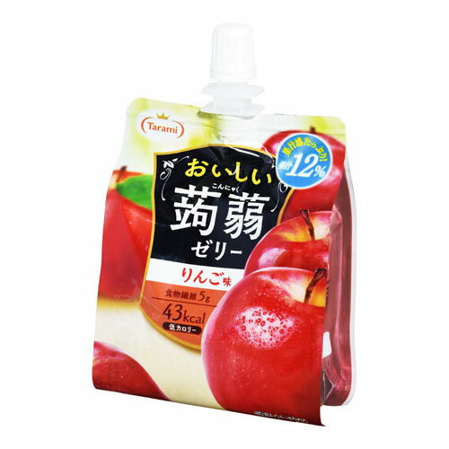 たらみ おいしい蒟蒻ゼリー りんご味 150g ×6 メーカー直送 1