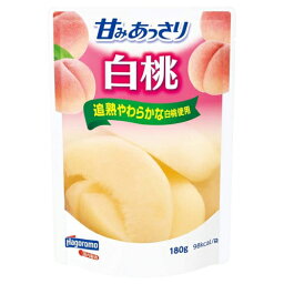 はごろもフーズ はごろも 甘みあっさり白桃 パウチ 180g ×6 メーカー直送