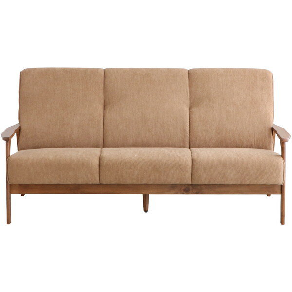 東馬 54681240 リガラ 3Pソファ BE ベージュ メーカー直送