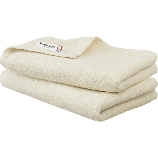 アイリスオーヤマ BFT-D2アイボリー [デイリービッグフェイスタオル2枚セット] メーカー直送