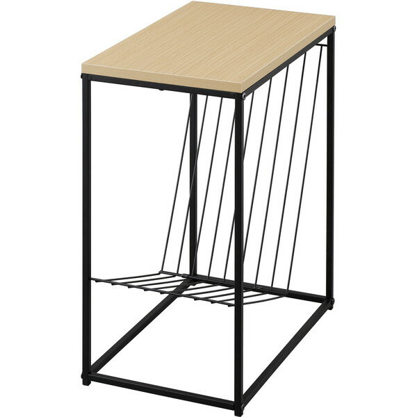 アイリスオーヤマ SFST-247Mナチュラル [スチールフレームサイドテーブル] メーカー直送