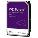 WESTERN DIGITAL WD64PURZ WD Purple 監視システム用 3.5インチ内蔵HDD(6TB SATA)