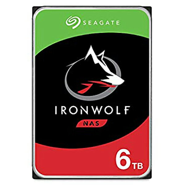 Seagate ST6000VN006 IronWolf NAS用 3.5インチ内蔵HDD(6TB SATA)