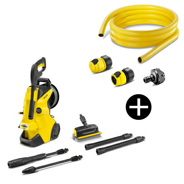 KARCHER(ケルヒャー) 1.603-440.0 K4 プレミアム サイレント 50Hz 高圧洗浄機 (東日本・50Hz専用) + 3M水道ホースセット