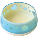 ペッツルート おいしく見えるワン食器 S ブルーハート