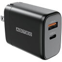 ADTEC APD-V065AC-BK Power DeliveryΉ GaN AC[d/65W/USB Type-A 1|[g Type-C 1|[g/ubN