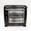 電気ストーブ 小型 おしゃれ 温風 スチーム ヒロコーポレーション HKS-8616BK ブラック スチーム機能付き電気ストーブ