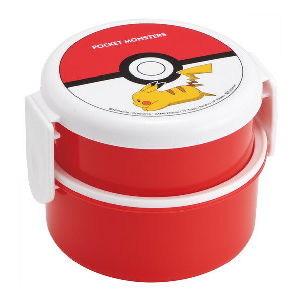 スケーター ポケモン モンスターボール ONWR1AG [丸型 ランチBOX 2段 (500ml 抗菌加工)]