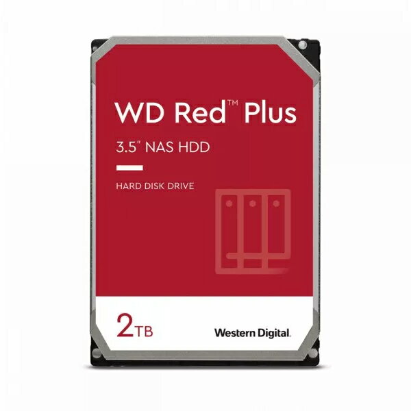 WESTERN DIGITAL WD20EFPX WD Red Plus 3.5インチ内蔵 HDD (2TB)