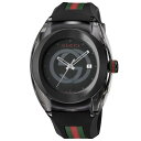 【ショッピングクレジット分割手数料最大60回まで無料!】GUCCI グッチ 腕時計 時計 メンズ SYNC シンク YA137107A ウォッチ ブラック レッ...