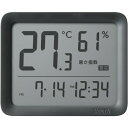 温湿度計 デジタル 電池式 タニタ TC-421-DG ダークグレー TANITA 文字大きい 見やすい 暑さ指数 4段階 乾燥指数 2段階 温度 湿度 時計 カレンダー 壁掛け 置き式 マグネット 暑さ対策 室温管理 体調管理 プレゼント(3)