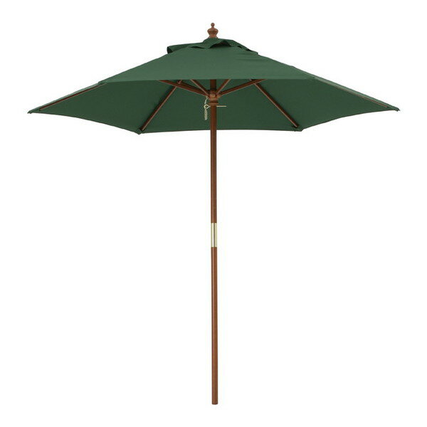 タカショー PAL-21G ウッドパラソル 2.1m グリーン メーカー直送