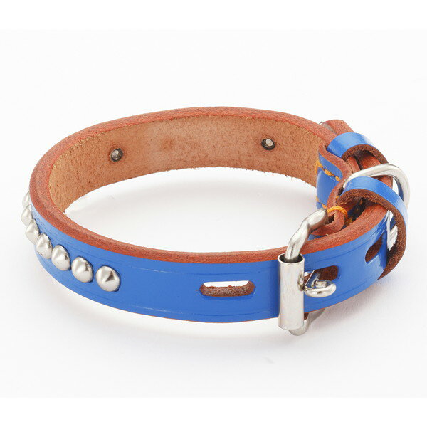 ペティオ 手縫平首輪中一 24mm ブルー