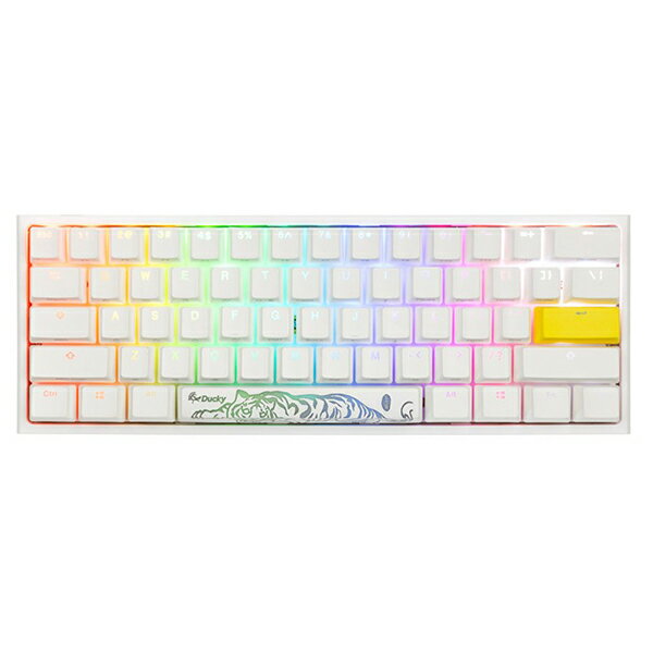 ゲーミングキーボード シルバー軸 60% 英語配列 dk-one2-pro-rgb-mini-pw-silver Ducky ダッキー One2ProRGBMin USB 有線 メカニカルキーボード パソコン テンキーレス FPSゲーム TBSゲーム PCゲーム向きキーボード eスポーツ