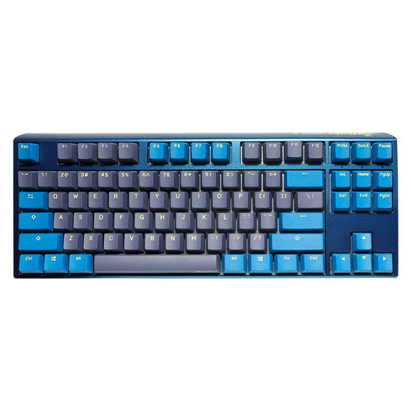 Ducky ダッキー ふもっふ ふもっふのおみせ 正規販売店 ゲーム キーボード dk-one3-daybreak-rgb-tkl-silver ブルー [ゲーミングキーボード (英語配列87キー/シルバー軸)/USB接続/有線]