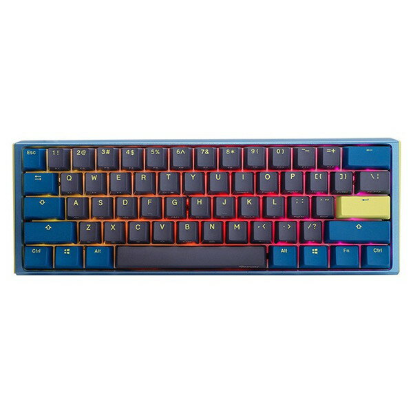 Ducky ダッキー ふもっふ ふもっふのおみせ 正規販売店 ゲーム キーボード dk-one3-daybreak-rgb-mini-brown ブルー [ゲーミングキーボード (英語配列61キー/茶軸)/USB接続/有線]