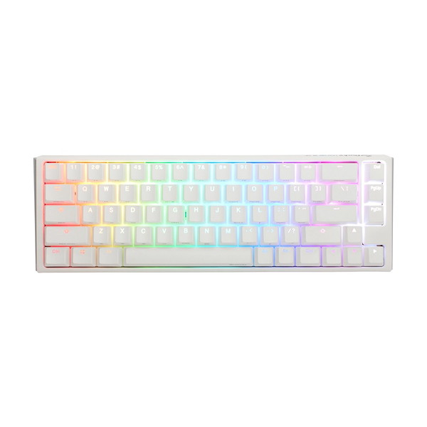 Ducky dk-one3-classic-pw-rgb-mini-silver ホワイト [ゲーミングキーボード (英語配列61キー/シルバー軸)/USB接続/有線]