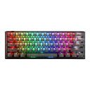 Ducky ダッキー ふもっふ ふもっふのおみせ 正規販売店 ゲーム キーボード dk-one3-aura-black-rgb-mini-kb-jellyfish-y ブラック [ゲーミングキーボード (英語配列61キー/クリアー軸)/USB接続/有線]