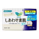 花王 ロリエ しあわせ素肌 通気超スリム 昼夜兼用30cm 羽つき 13個