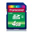 ȥ󥻥 TS4GSDHC4 4GB SD Card Class4