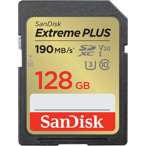 SANDISK SDSDXWA-128G-JNJIP エクストリーム プラス SDXC UHS-I カード 128GB