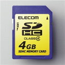 ELECOM MF-FSDH04G SDHCメモリカード 4GB/Class4対応(2)