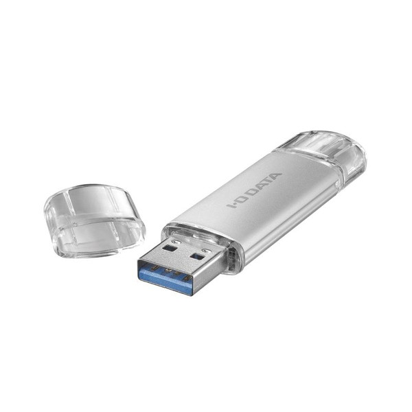 IODATA U3C-STD32G/S USB-A&USB-C搭載USBメモリー(USB3.2 Gen1) 32GB シルバー