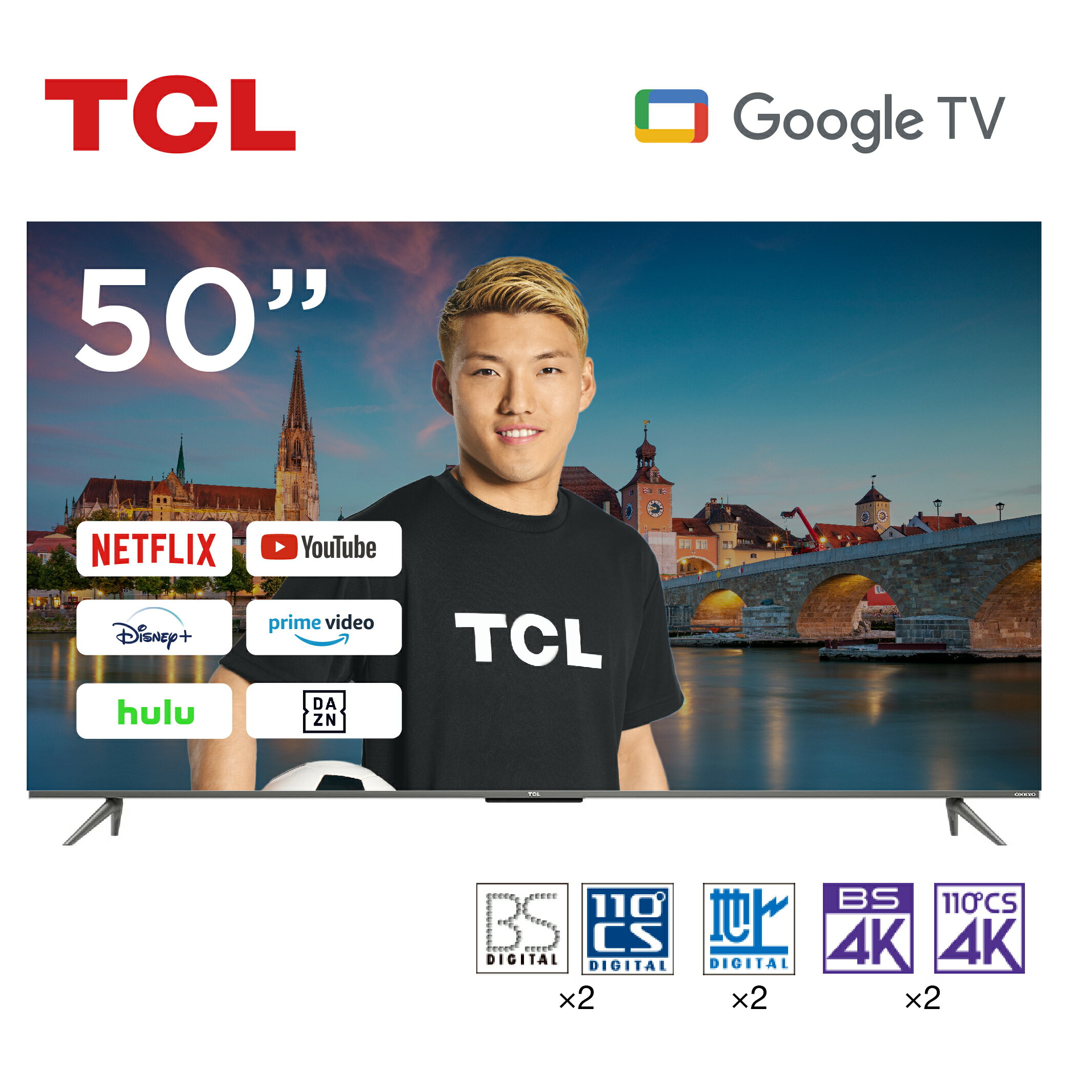   5OFFN[| 11 27 23:59܂  TCL 50^ 50C` X}[ger Google TV W`[i[ 4K`[i[ Dolby Algo Engine 50V nEBSE110xCSfW^ Q[[h VApl N[LXg@\ NETFLIX lbgtbNX YouTube 50V6A