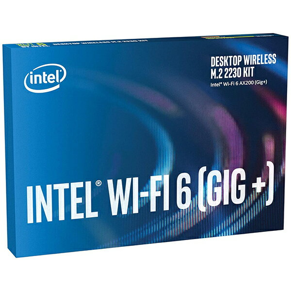 Intel AX200.NGWG.DTK intel AX200 Wi-Fi6&Bluetooth5.2 デスクトップ用増設M.2カード+ブラケット+アンテナ