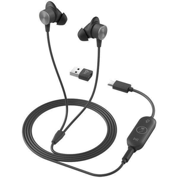 Logicool ZONEWEBMS [Zone Wired Earbuds - MSFT Teams Zone Wired]