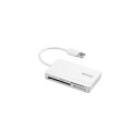 BUFFALO BSCR300U2WH USB2.0 マルチカードリーダー ケーブル収納モデル ホワイト