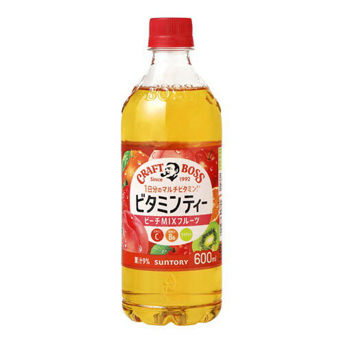 サントリー クラフトボスビタミンティー ペット 600ml x24 メーカー直送 1