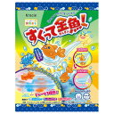 ご注文前にご確認ください※ 12時から14時の時間帯指定はできません。ご指定の場合は14時から16時にて手配いたします。商品説明★ 金魚すくいが体験できる手作り菓子※メーカーの都合により、パッケージ・仕様・成分・生産国等は予告なく変更になる場合がございます。※上記理由でのご返品はお受けできませんので、事前お問合せなどご注意のほど宜しくお願いいたします。スペック* 総内容量：14g* 商品サイズ：35×130×190* 原材料：砂糖(国内製造)、でん粉、ぶどう糖、チーズホエイパウダー/乳酸カルシウム、ゲル化剤(アルギン酸ナトリウム)、増粘剤(アルギン酸エステル、増粘多糖類)、酸味料、香料、リン酸カルシウム、加工デンプン、硫酸カルシウム、ピロリン酸ナトリウム、着色料(野菜色素、クチナシ、スピルリナ青)、(一部に乳成分を含む)* 単品JAN：4901551356881