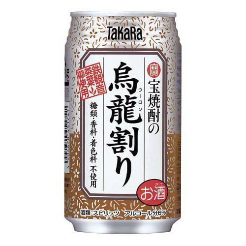 ご注文前にご確認ください※ご購入について法律により20歳未満の酒類の購入や飲酒は禁止されており、酒類の販売には年齢確認が義務付けられています※ 12時から14時の時間帯指定はできません。ご指定の場合は14時から16時にて手配いたします。商品説明★ 鉄観音茶葉100%使用、ベースアルコールに宝焼酎を使用した無炭酸のお酒です。等質ゼロ・香料・着色料不使用で、烏龍割り本来の香り高い味わいをお楽しみいただけます。※メーカーの都合により、パッケージ・仕様・成分・生産国等は予告なく変更になる場合がございます。※上記理由でのご返品はお受けできませんので、事前お問合せなどご注意のほど宜しくお願いいたします。スペック* 総内容量：335ml* 商品サイズ：67×67×142* 原材料：原料用アルコール、烏龍茶* 生産国：日本* 単品JAN：4904670451741