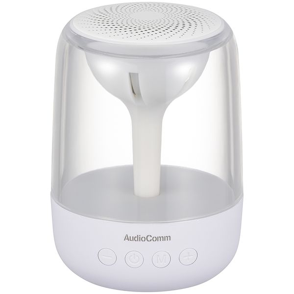ASP-W100Z(03-0781) オーム Bluetooth対応 ワイヤレススピーカー(ホワイト) AudioComm