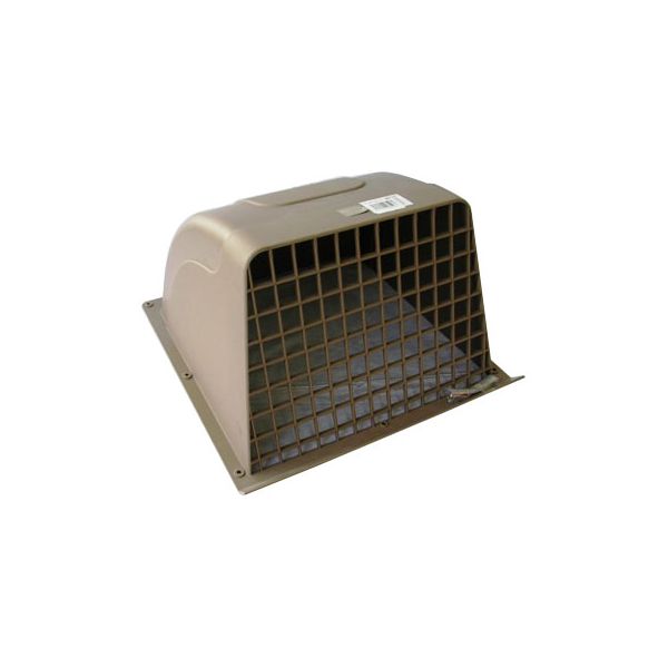 オーム電機 WK-25B [ウェザカバー格子付 25cm換気扇用 ブラウン]