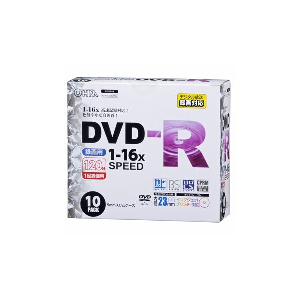 オーム電機 PC-M16XDRCP10L [DVDーR 16倍速