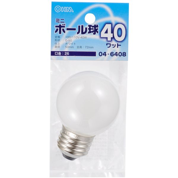 ŵ LB-G5640-W [ߥ˥ܡ G50 E26/40W ۥ磻]