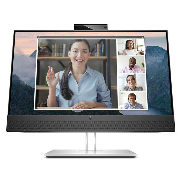 HP 169L0AA#ABJ HP E24mvG4 23.8inビデオ会議用IPSモニター(23.8型/1920×1080/VGA HDMI DisplayPort/ブラック/スピーカー:あり/3年間保証(3年間オンサイト翌営業日対応 3年間パーツ保証)) 1