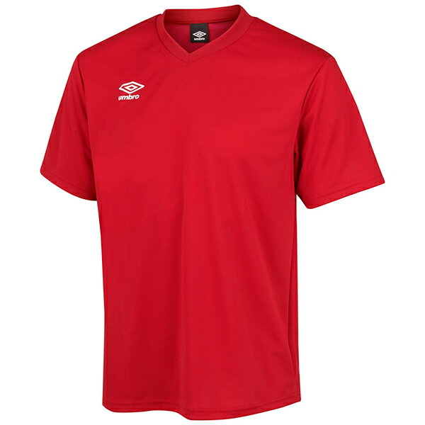 アンブロ サッカー ゲームシャツ ワンポイント Mレッド XO UAS6307 MRED XO