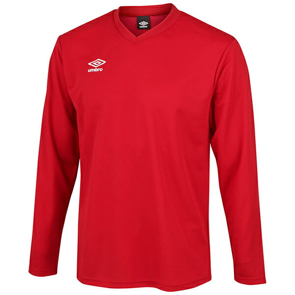 アンブロ サッカー ジュニア 長袖ゲームシャツ Mレッド 120 UAS6307JL MRED 120