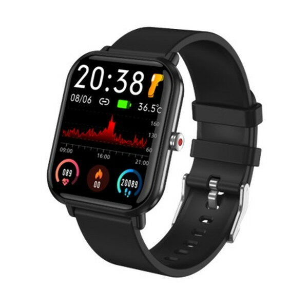 スマートウォッチ スマートR Q-9PRO ブラック 黒 腕時計 時計 レディース メンズ 歩数計 防水 運動 睡眠 血中酸素 心拍数 健康管理 誕生日 新生活...