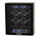 Royal hausen ロイヤルハウゼン ウォッチワインダー LEDパネル ワインディングマシーン GC03-N21TB 9本巻き 木目調 腕時計 時計 保管...
