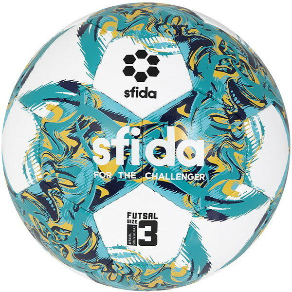 SFIDA スフィーダ フットサルボール 3号 JFA検定球 INFINITO RIMBA JR ホワイト/ターコイズ 3 SB23IR03 WHTTUQ 3