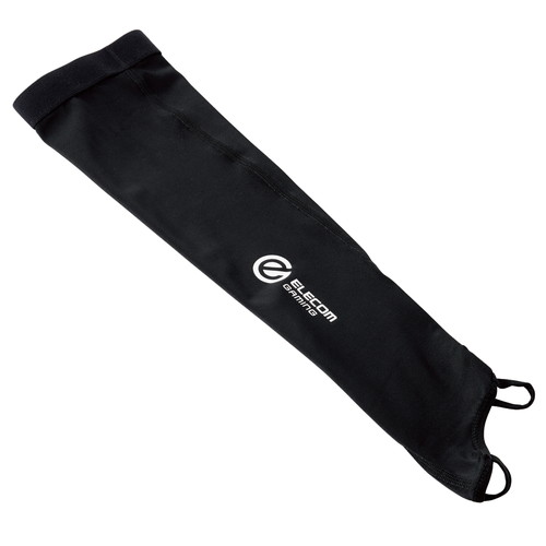 ELECOM GWVA300LMBK ブラック [アームカバー ゲーミング FPS TPS ゲーム用 S-Mサイズ 左右両用 洗濯機使用可 V custom]