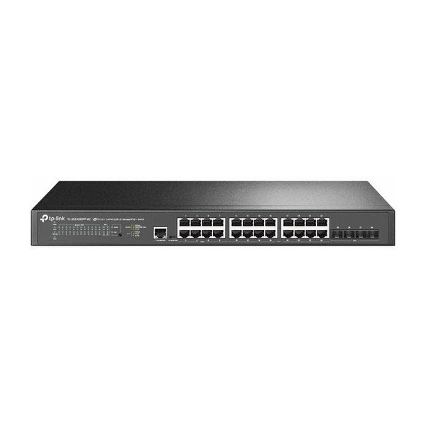TP-LINK TL-SG3428XPP-M2 JetStream 24ポート 2.5GBASE-T & 4ポート 10GE SFP+ L2+ マネージドスイッチ(PoE+16ポート & PoE++8ポート搭載)