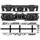 グリーンマックス 8524 動力台車枠・床下機器セット A-38 (DT16/20+8596BM)