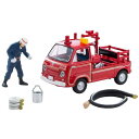 トミーテック LV-68c スバル サンバー ポンプ消防車(フィギュア付) 324959